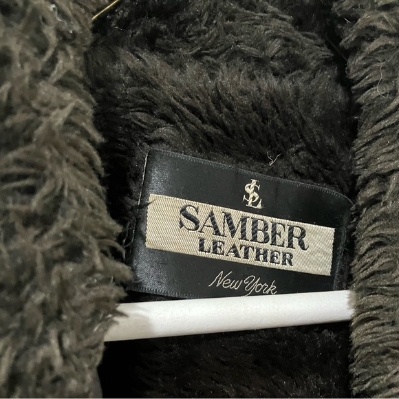 Men's Brown Vintage Bomber Leather Jacket - Medium - Picture 6 of 13